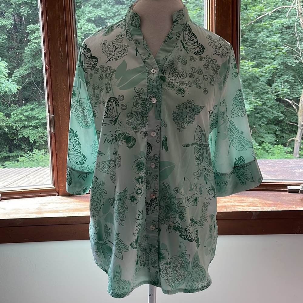 Misslook Floral Butterfly Top